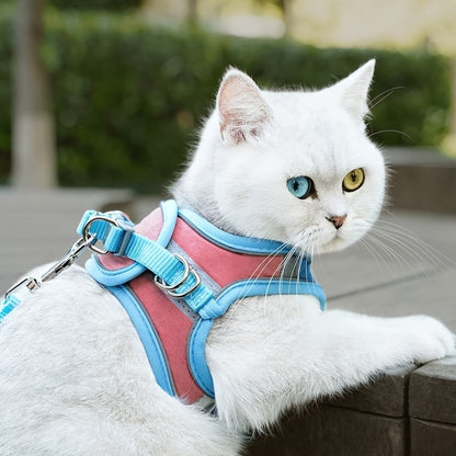 Adjustable Cat Harness and Leash Set