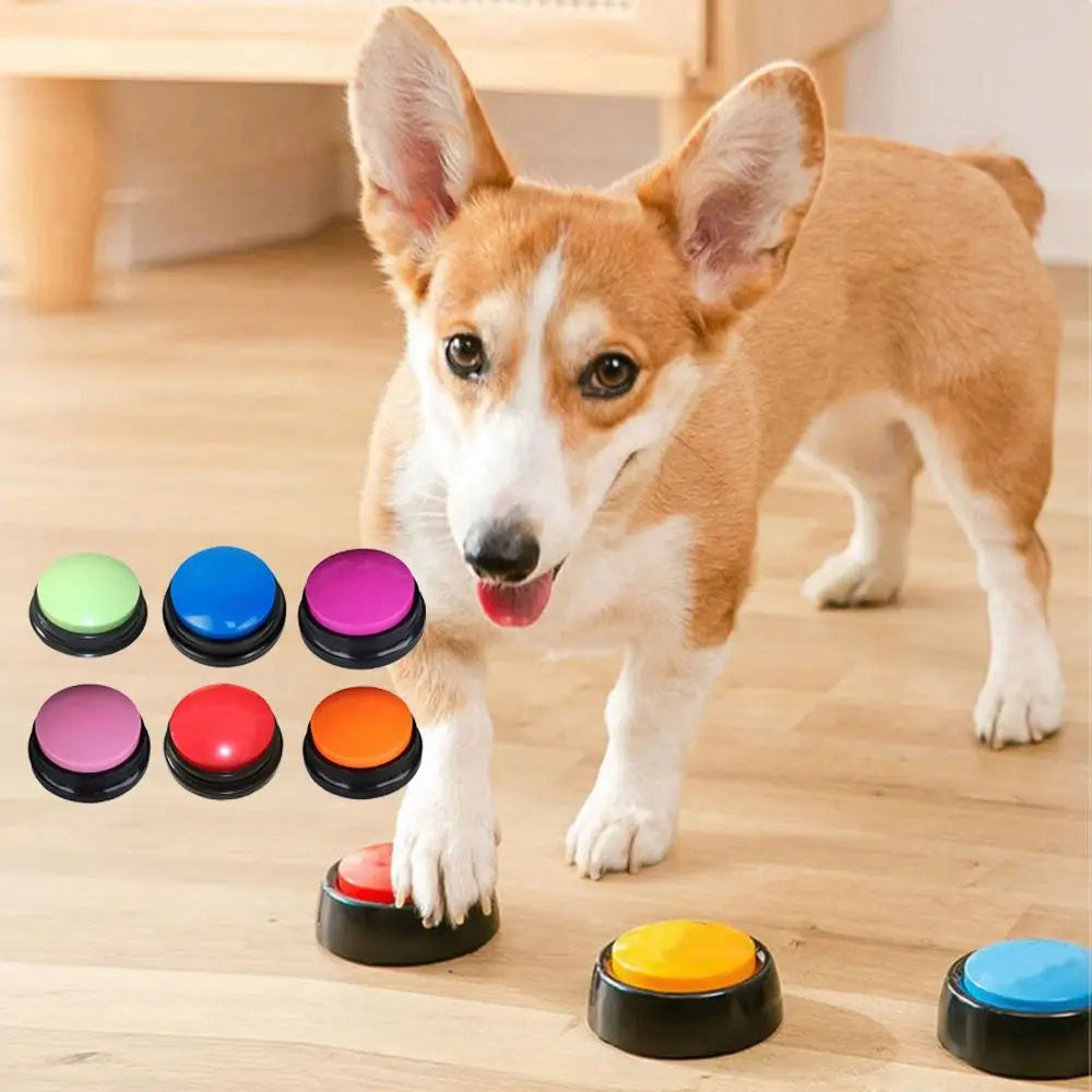 1 PCS Easy Carry Dog Toys Answering Buttons