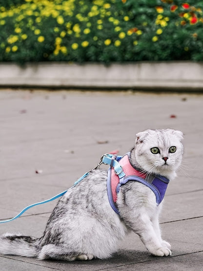 Adjustable Cat Harness and Leash Set